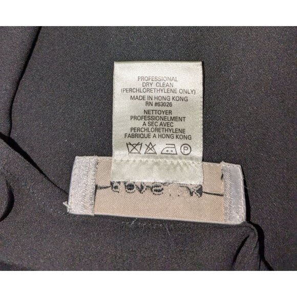 Go>Silk Womens Black Silk Sleeveless V-Neck Blouse Size 3 - Picture 9 of 9